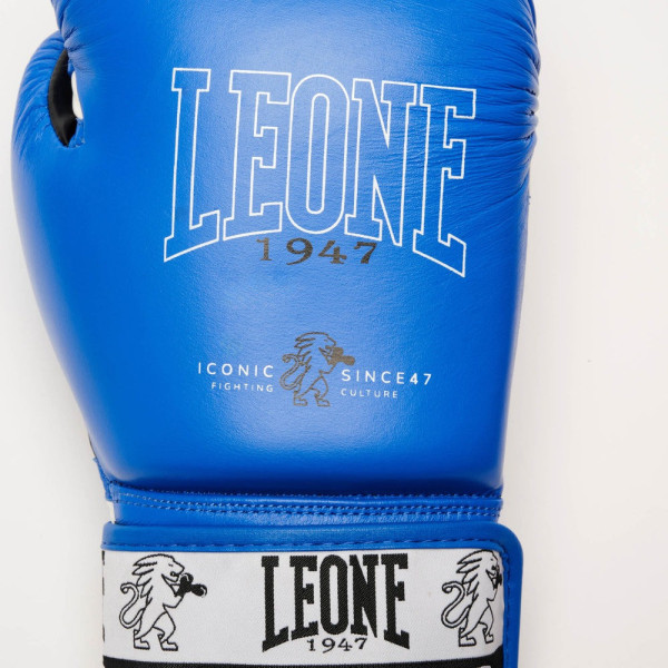 Боксерські рукавиці Leone GN208 ICONIC Blue 16 унцій (бинти 4 м. в комплекті)