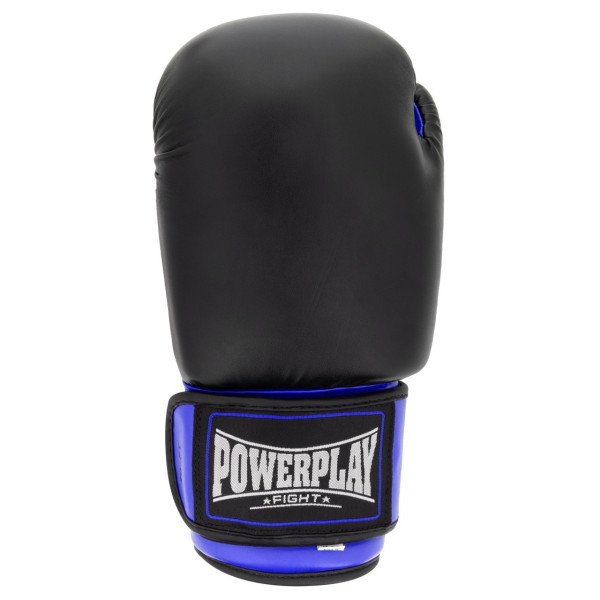 Боксерські рукавиці PowerPlay 3004 Classic Чорно-Сині 10 унцій