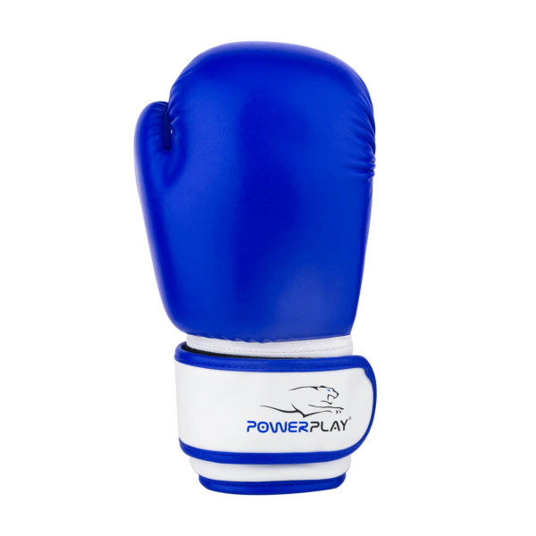 Боксерські рукавиці PowerPlay 3004 JR Classic Синьо-білі 6 унцій