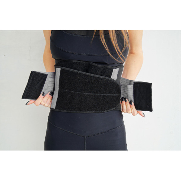Пояс-корсет для підтримки спини Power System PS-6031 Waist Shaper Grey L/XL