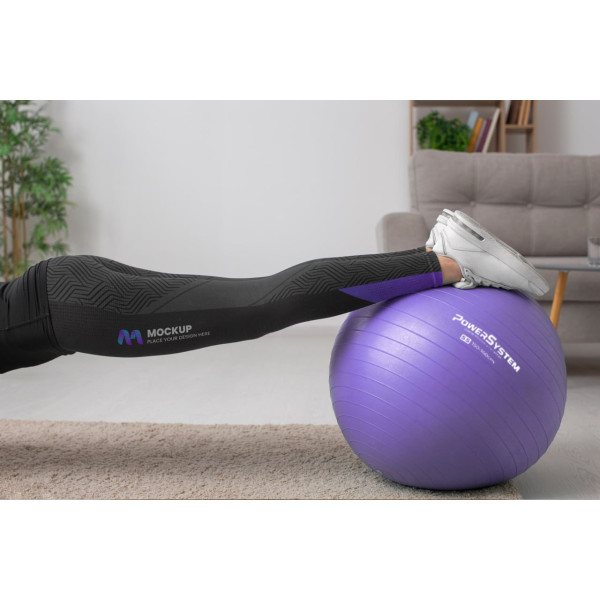 М'яч для фітнесу (фітбол) Power System PS-4011 Ø55 cm PRO Gymball Purple