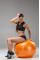 М'яч для фітнесу (фітбол) Power System PS-4013 Ø75 cm PRO Gymball Orange