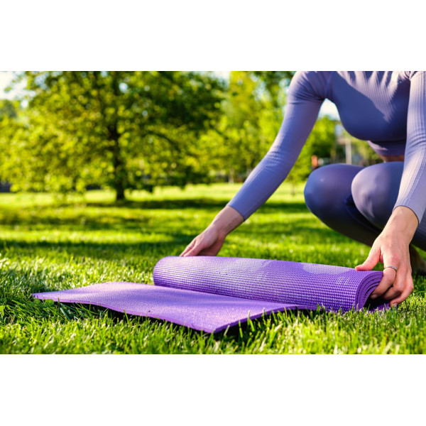 Килимок для йоги та фітнесу Power System PS-4014 PVC Fitness-Yoga Mat Purple (173x61x0.6)
