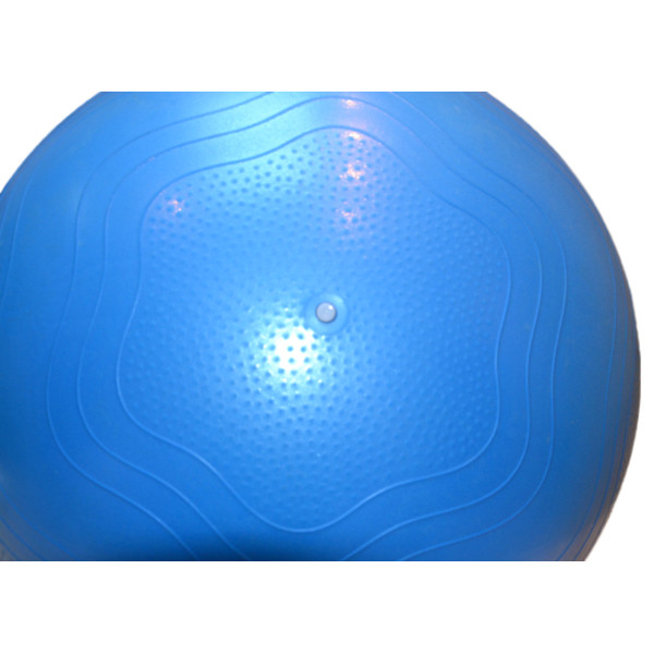 М'яч для фітнесу (фітбол) укріплений PowerPlay 4000 Ø65 cm Premium Gymball Anti-Burst Синій + помпа