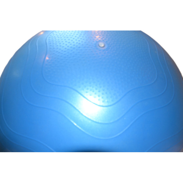 М'яч для фітнесу (фітбол) укріплений PowerPlay 4000 Ø65 cm Premium Gymball Anti-Burst Синій + помпа