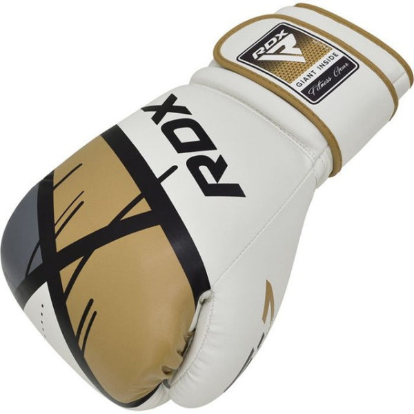 Боксерські рукавиці RDX F7 Ego Golden 12 унцій (капа в комплекті)