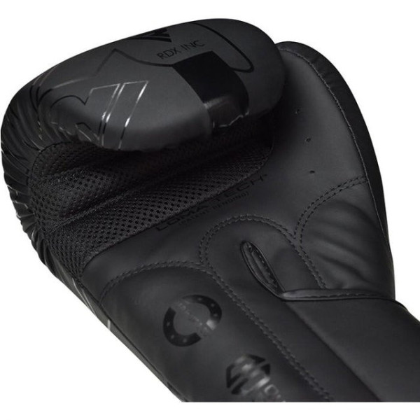 Боксерські рукавиці RDX F6 Kara Matte Black 12 унцій (капа в комплекті)