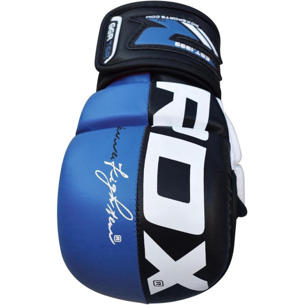 Рукавиці для ММА RDX T6 Plus Rex Blue XL (капа у комплекті)