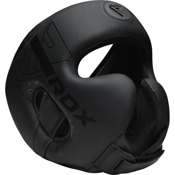 Боксерський шолом RDX F6 KARA Matte Black XL (капа у комплекті)