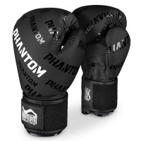 Боксерські рукавиці Phantom APEX Velcro Black 12 унцій