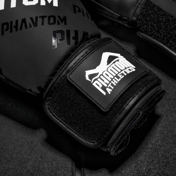 Боксерські рукавиці Phantom APEX Velcro Black 12 унцій