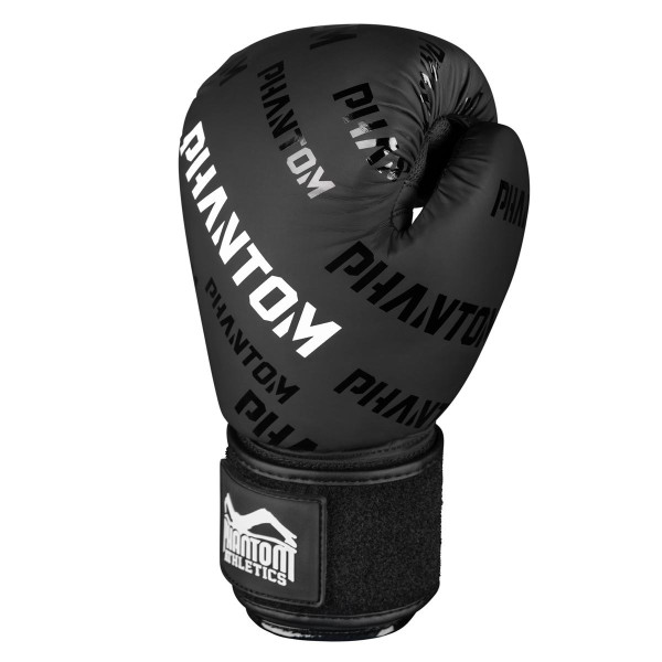 Боксерські рукавиці Phantom APEX Velcro Black 12 унцій