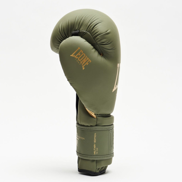 Боксерські рукавиці Leone GN059G MILITARY EDITION Green 14 унцій (капу в комплекті)