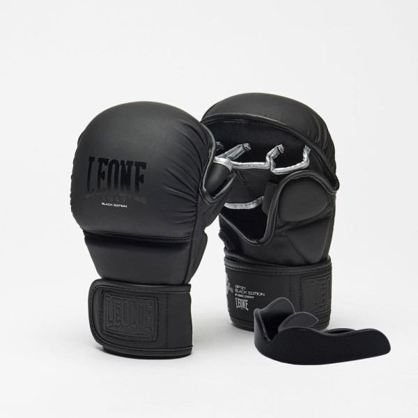 Рукавиці греплінгові для ММА Leone BLACK Edition XL (капа в комплекті)