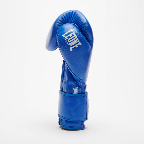 Боксерські рукавиці Leone GN111 THE GREATEST Blue 14 унцій (бинти 4 м. в комплекті)