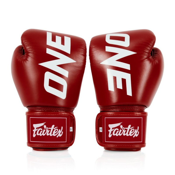Боксерські рукавиці Fairtex BGV1-ONE (натуральна шкіра) Red 14 унцій