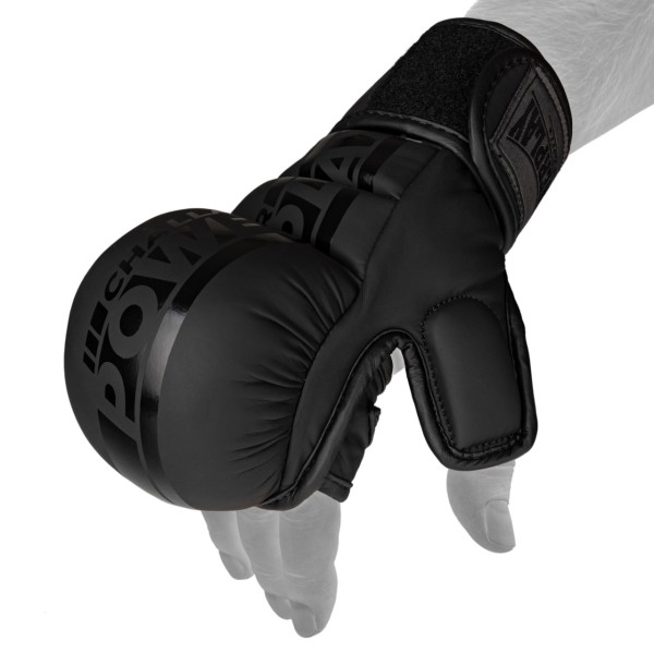 Рукавиці для MMA PowerPlay PP_3033 Ultra Matt Чорні L
