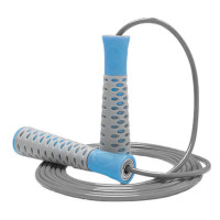 Скакалка PowerPlay 4206 Jump Rope PRO+ Сіро/Синя (2,75m.)