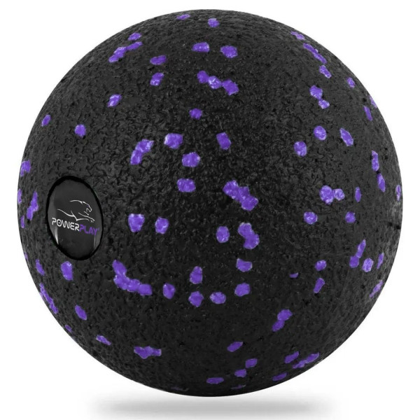 Масажний м'яч PowerPlay PP-4350 Epp Massage Ball (d8) Чорно/Фіолетовий