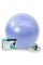 М'яч для фітнесу (фітбол) напівмасажний PowerPlay 4003 Ø75 cm Gymball Sky Blue + помпа