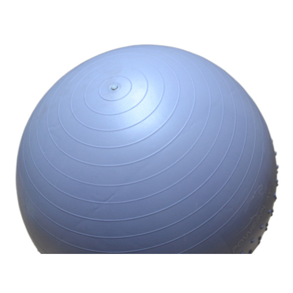 М'яч для фітнесу (фітбол) напівмасажний PowerPlay 4003 Ø75 cm Gymball Sky Blue + помпа
