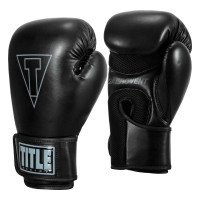 Боксерські рукавиці TITLE Boxing Vegan Gloves Black 16 oz