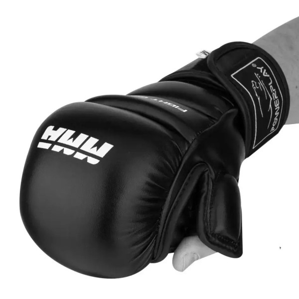 Рукавиці для MMA PowerPlay 3026 Чорні XS