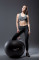 М'яч для фітнесу (фітбол) Power System PS-4011 Ø55 cm PRO Gymball Black