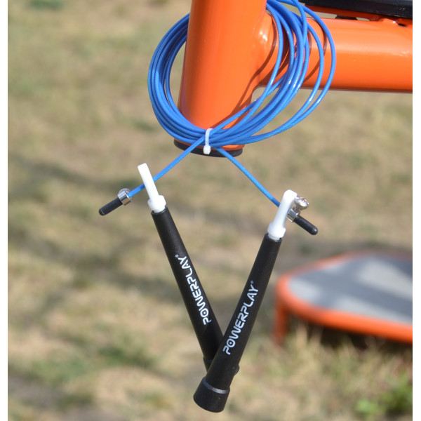 Скакалка швидкісна PowerPlay 4202 Ultra Speed Rope Синя (2,9m.)