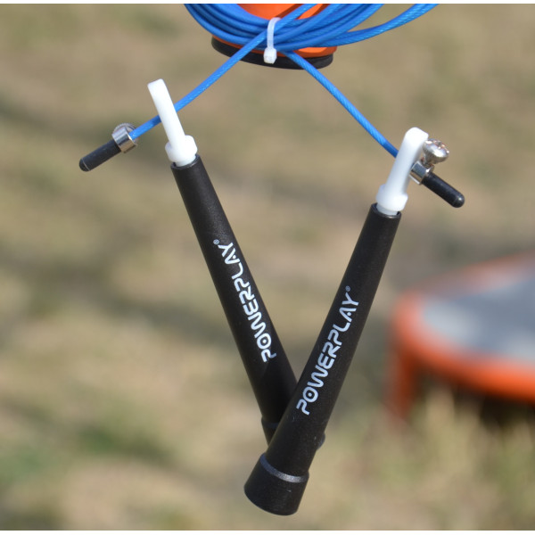 Скакалка швидкісна PowerPlay 4202 Ultra Speed Rope Синя (2,9m.)