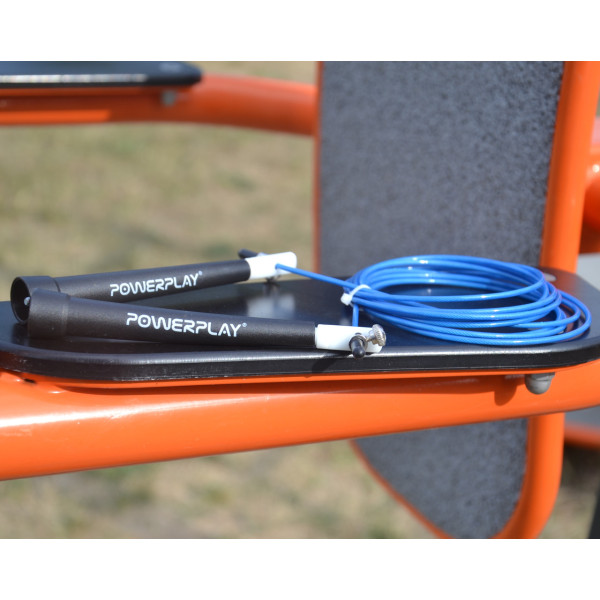 Скакалка швидкісна PowerPlay 4202 Ultra Speed Rope Синя (2,9m.)