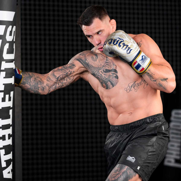 Боксерські рукавиці Phantom Muay Thai Gold Limited Edition 16 унцій (капа в подарунок)