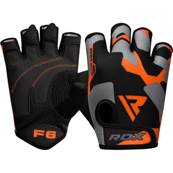 Рукавички для фітнесу RDX F6 Sumblimation Orange 2XL