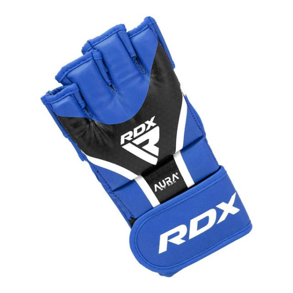 Рукавиці для ММА RDX AURA PLUS T-17 Blue/Black XL (капа у комплекті)