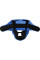 Боксерський шолом RDX T1 Grill Full Blue M (капа у комплекті)