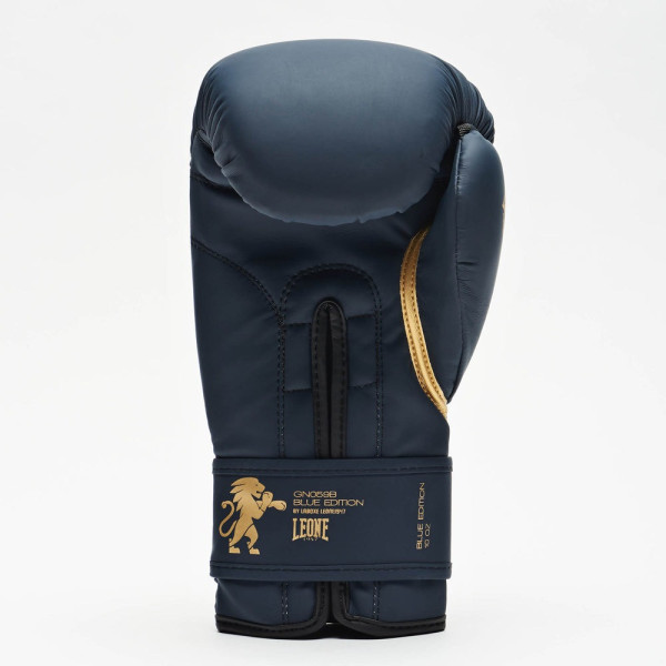 Боксерські рукавиці Leone GN059B Blue Edition 10 унцій (капу в комплекті)