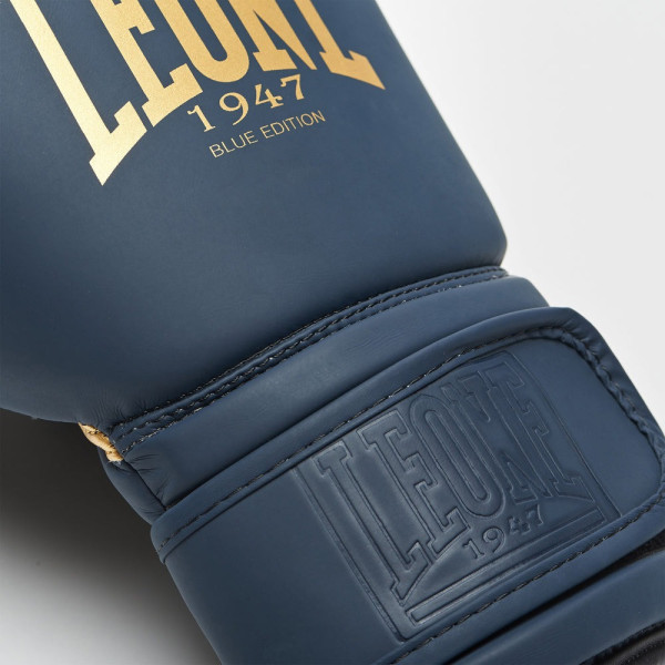 Боксерські рукавиці Leone GN059B Blue Edition 10 унцій (капу в комплекті)