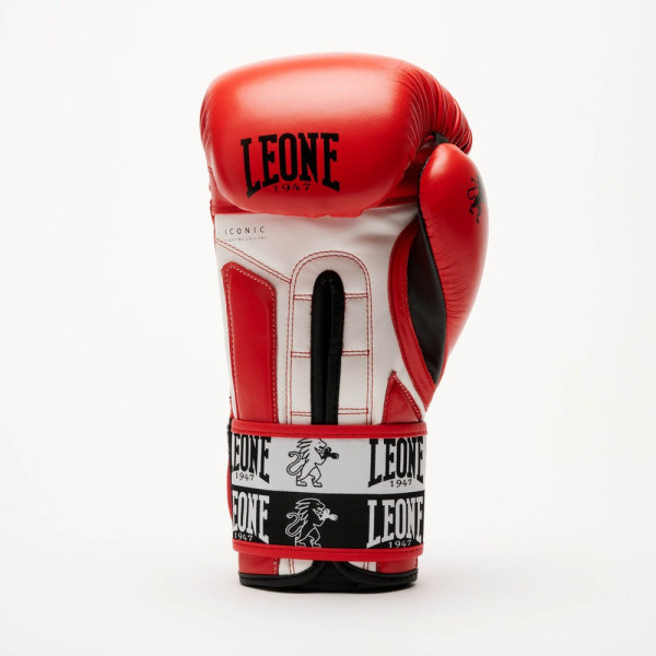 Боксерські рукавиці Leone GN208 ICONIC Red 12 унцій (бинти 4 м. в комплекті)
