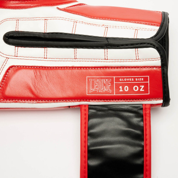 Боксерські рукавиці Leone GN208 ICONIC Red 12 унцій (бинти 4 м. в комплекті)