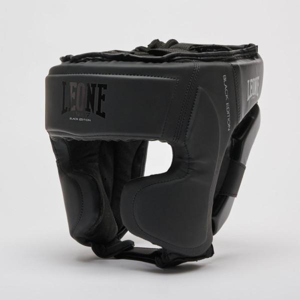 Боксерський шолом Leone CS435 BLACK Edition M (капа у комплекті)