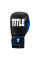 Боксерські рукавиці TITLE Boxing Dynamic Strike Black/Blue 14 oz