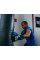 Боксерські рукавиці TITLE Boxing Dynamic Strike Black/Blue 14 oz