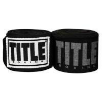 Бинти для боксу TITLE Boxing Power-Flex Elite 180" Black (4.5м.)
