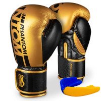 Боксерські рукавиці Phantom APEX Elastic Gold 14 унцій (капа в подарунок)