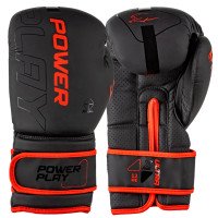 Боксерські рукавиці PowerPlay 3024 Ultra Mat Чорно-Червоні 16 унцій