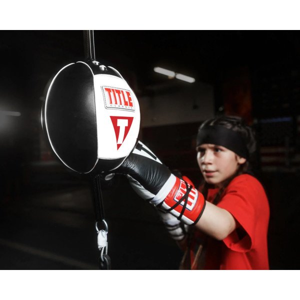 Груша боксерська на розтяжках TITLE Classic Double End Bag 3.0 White/Red розмір 8