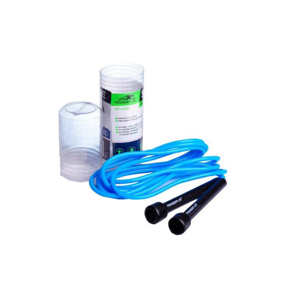 Скакалка PowerPlay 4201 Basic Jump Rope Синя (2,8m.)