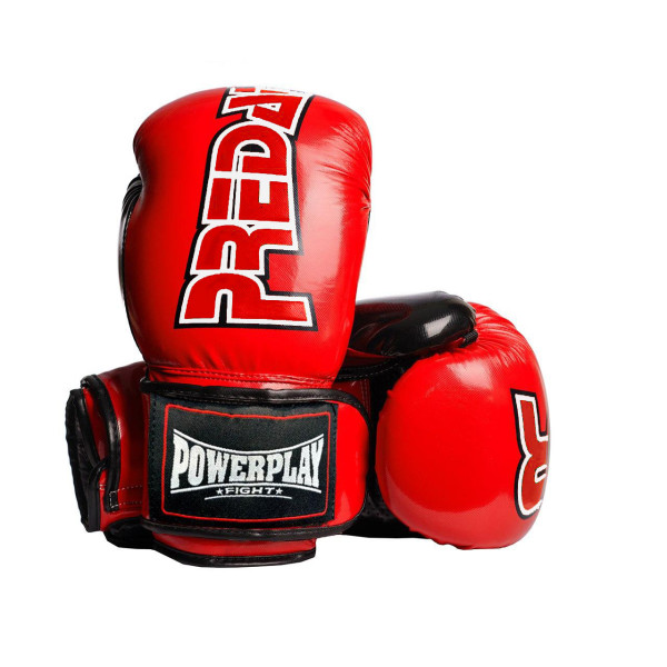 Боксерські рукавиці PowerPlay 3017 Predator Червоні карбон 12 унцій