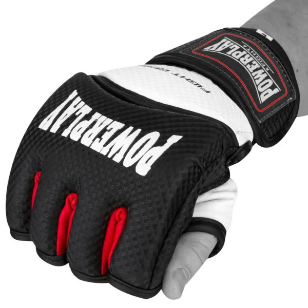 Рукавиці для MMA PowerPlay 3075 Чорні-Білі XL