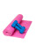 Килимок для йоги та фітнесу Power System PS-4014 PVC Fitness Yoga Mat Pink (173x61x0.6)